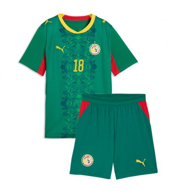 Senegal Ismaila Sarr #18 Udebanetrøje Børn VM 2026 Kortærmet (+ Korte bukser)